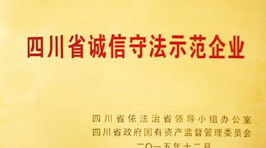 四川省诚信守法示范企业